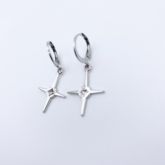 Joliet Jewelry - 𝅺STAR Hoops Earrings